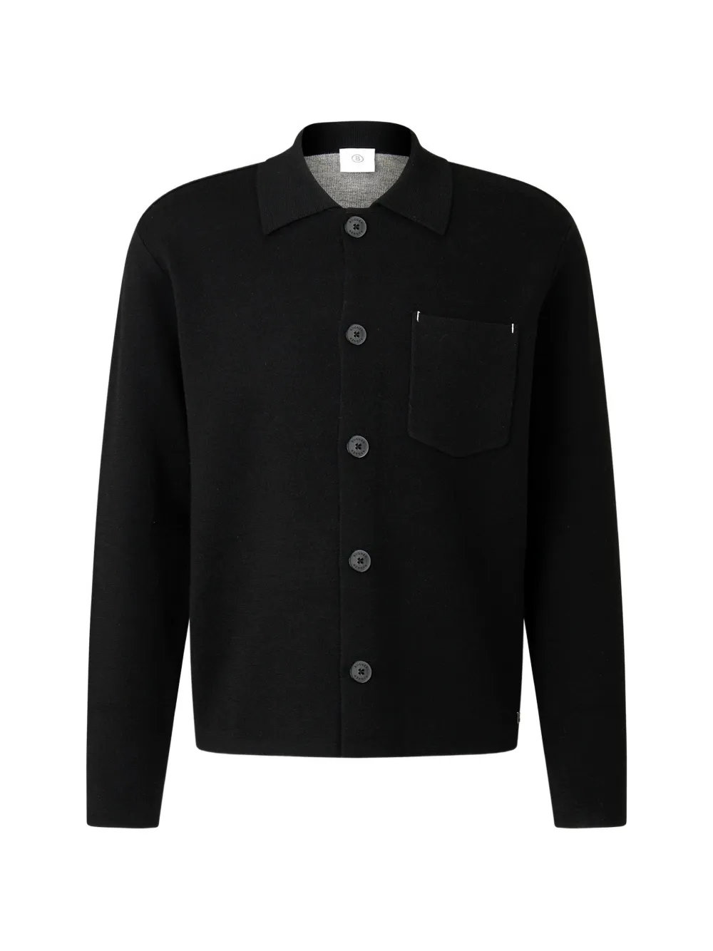BOGNER cardigan Olaf à col polo - Noir
