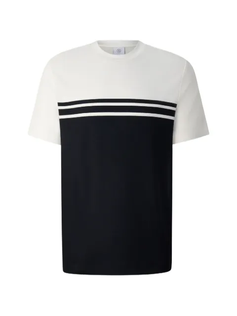 BOGNER Gestreiftes T-Shirt in Colour-Block-Optik