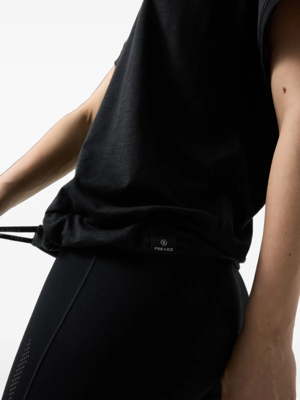 BOGNER FIRE+ICE Damia short-sleeve hoodie Zwart