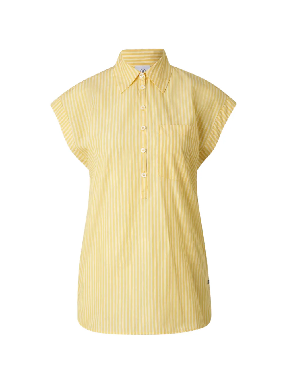 BOGNER striped cotton blouse Geel
