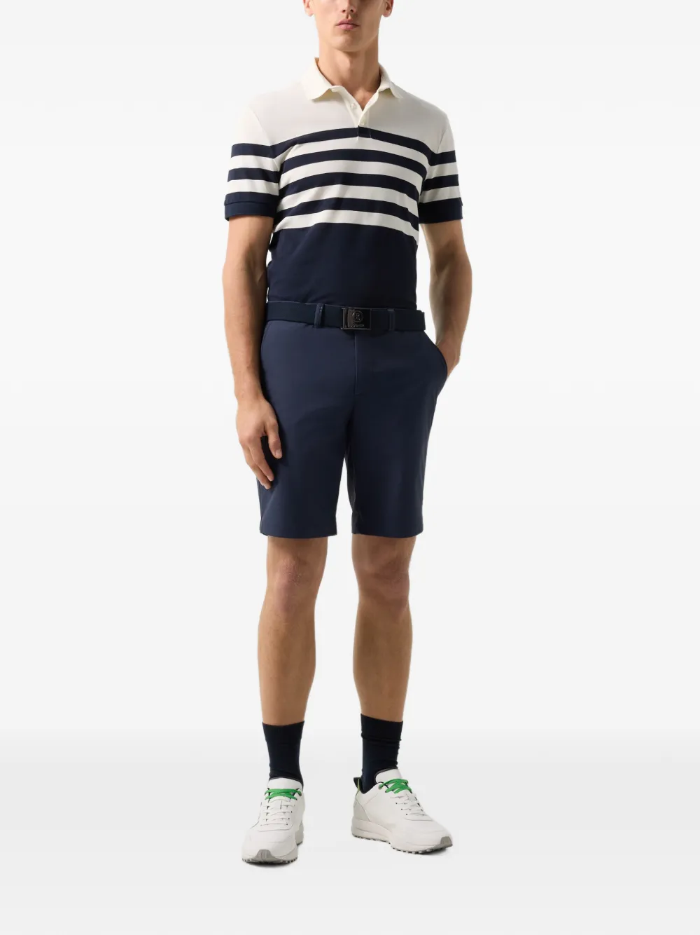 BOGNER Antonio striped piqué polo shirt Wit
