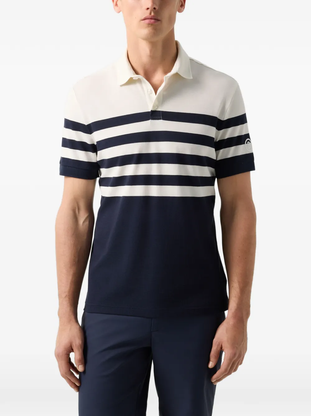 BOGNER Antonio striped piqué polo shirt Wit
