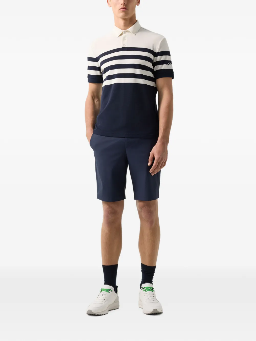 BOGNER Antonio striped piqué polo shirt Wit