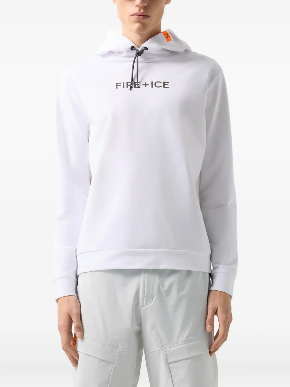 BOGNER FIRE+ICE Cadell logo-print hoodie Wit
