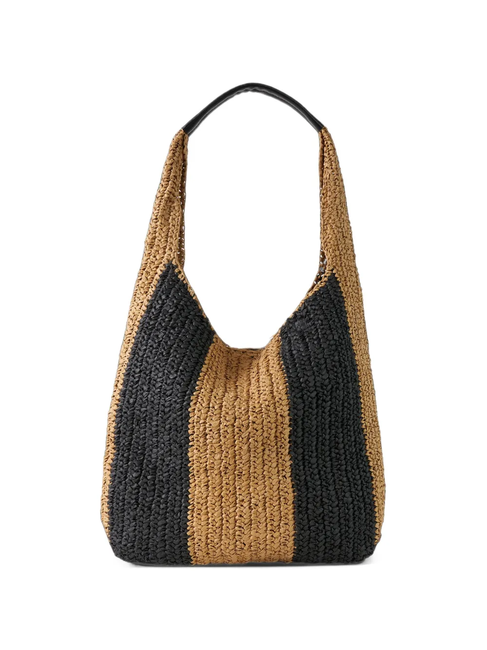 BOGNER Agno Rory striped straw tote bag Beige