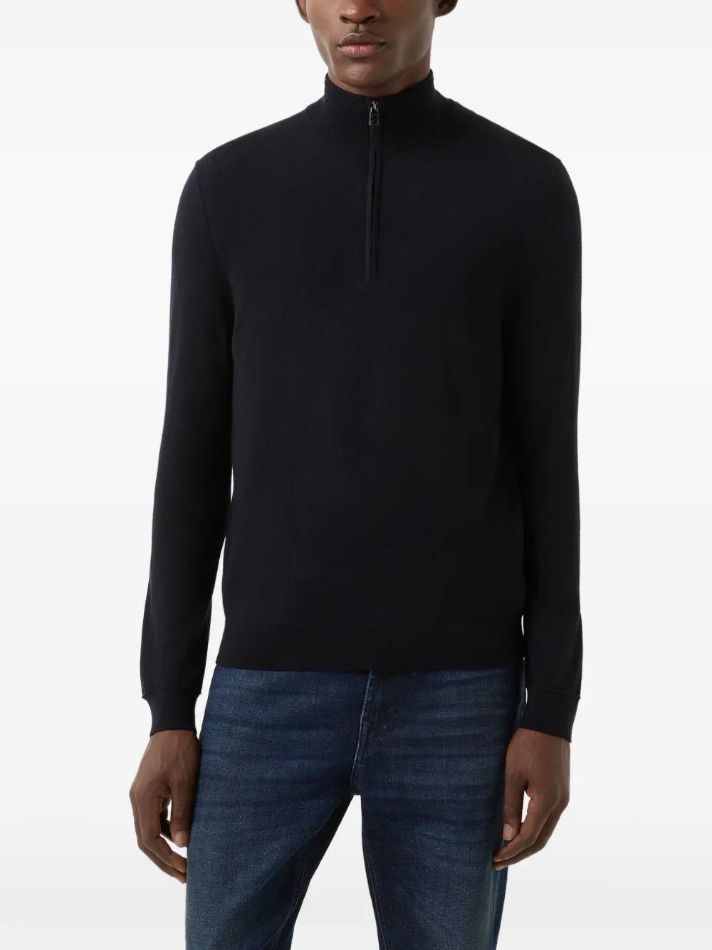 BOGNER Ouri zip-neck sweater Blauw