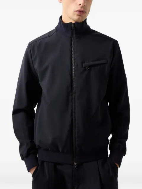 BOGNER ribbed-trim wool jacket