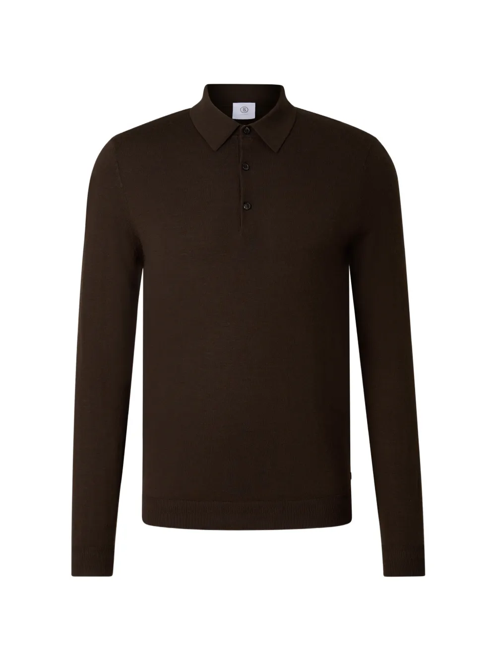 BOGNER Polo Jake a maniche lunghe - Marrone