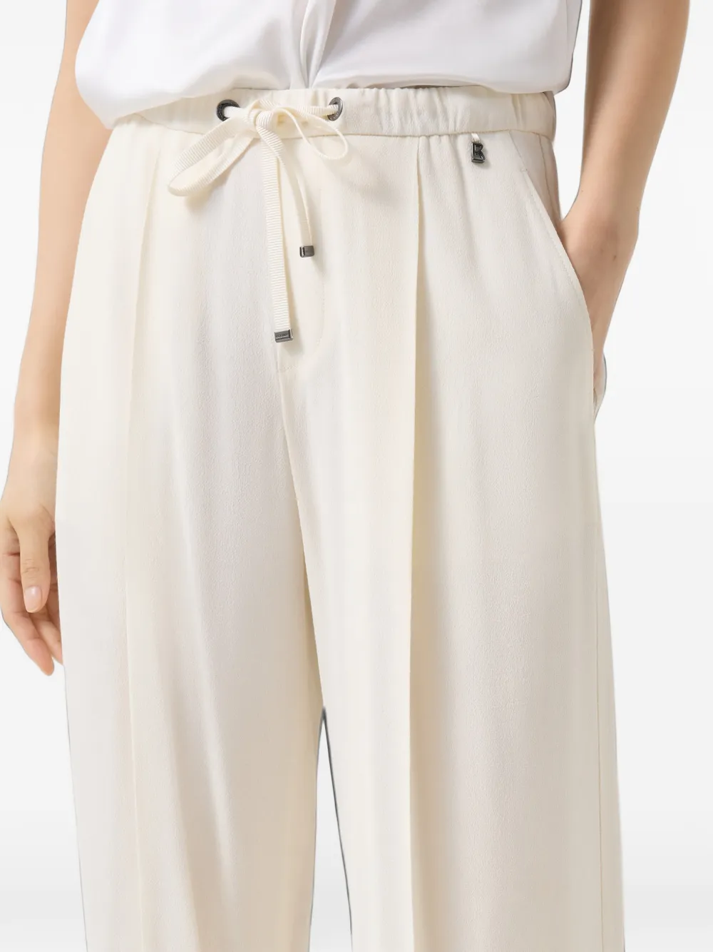 BOGNER Gina wide-leg trousers Beige