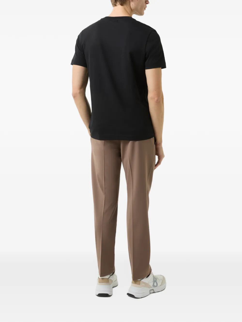 BOGNER Ryan logo-patch T-shirt Zwart