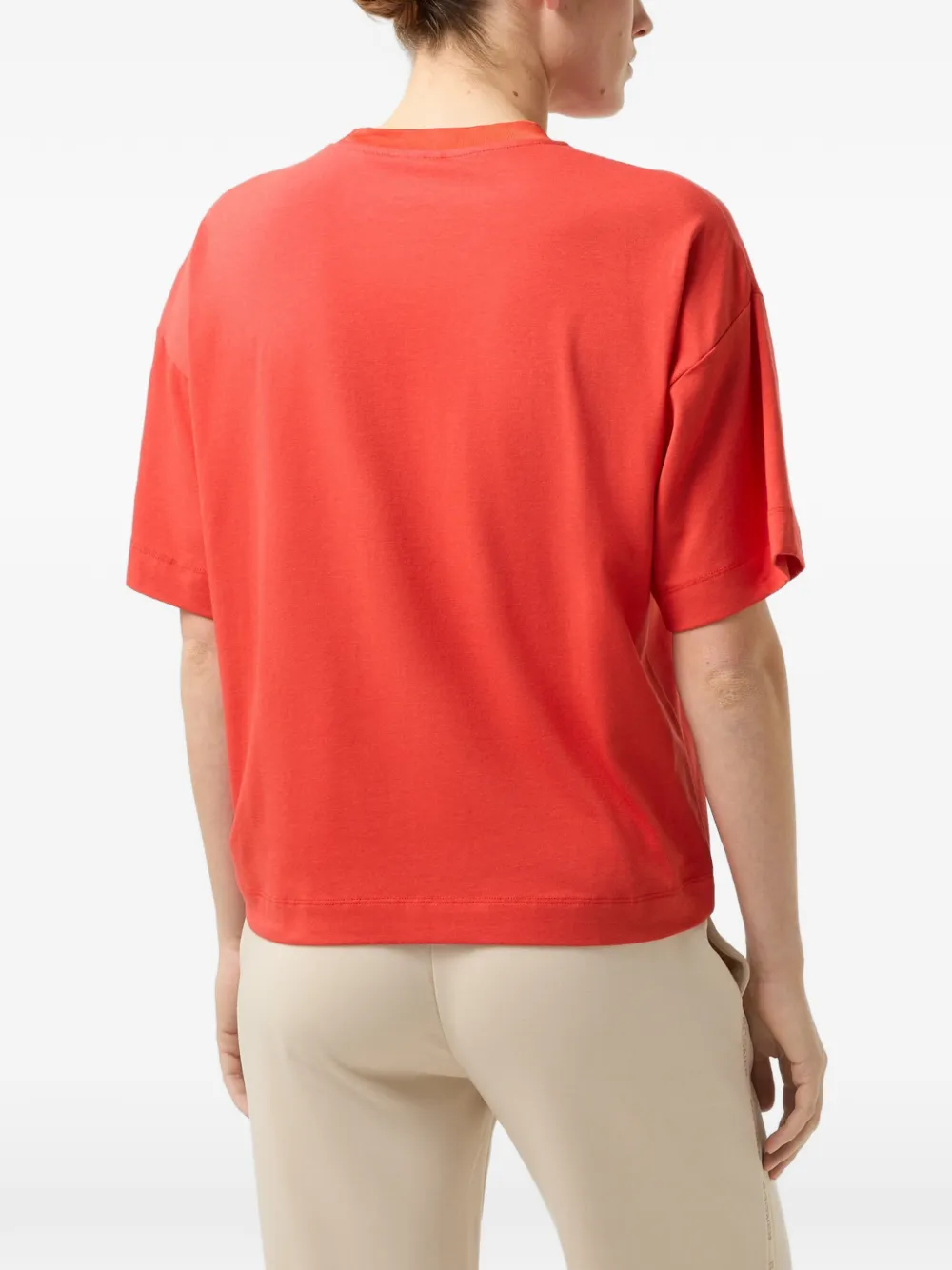 BOGNER Dayna logo-embroidered T-shirt Rood