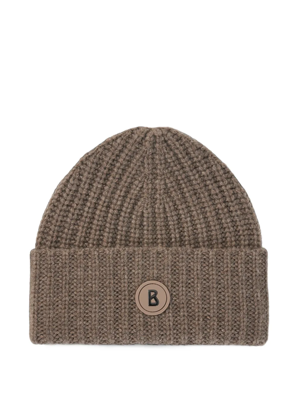 BOGNER Kilian ribbed cashmere beanie hat Bruin