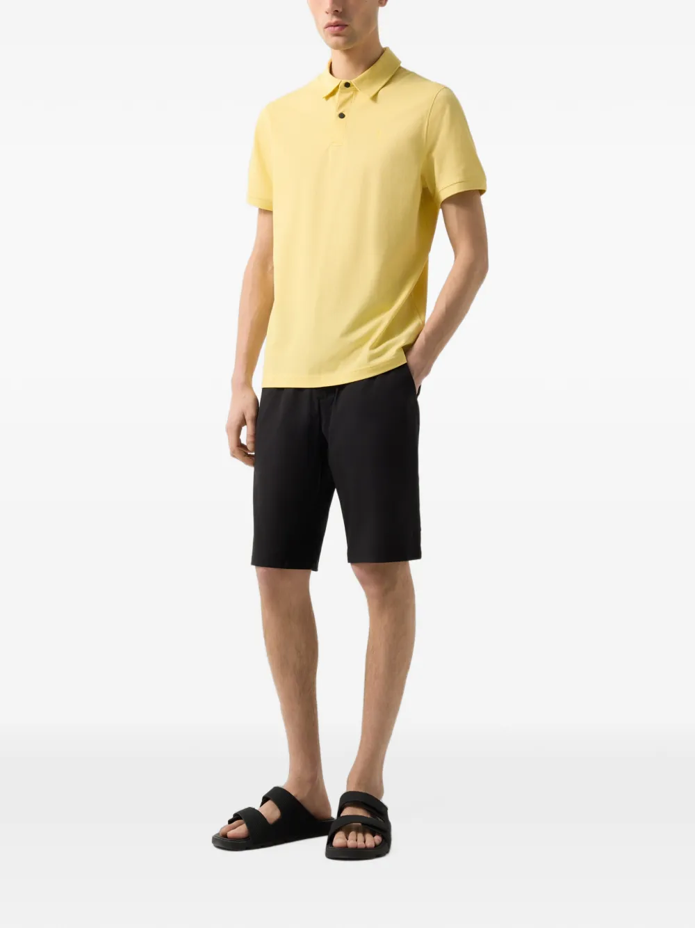 BOGNER Timo logo-print polo shirt Geel
