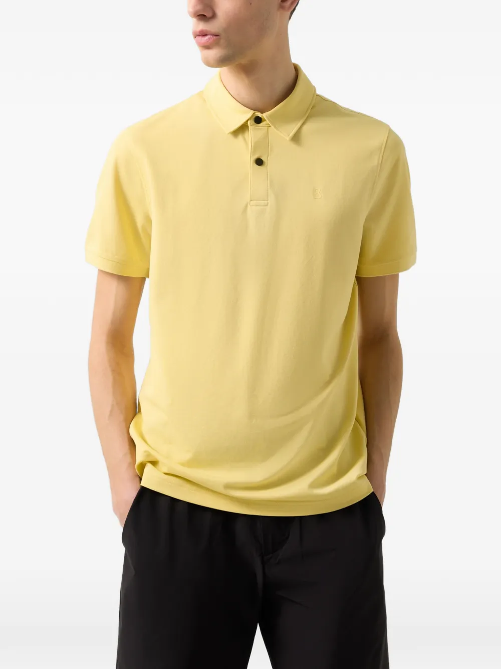 BOGNER Timo logo-print polo shirt Geel
