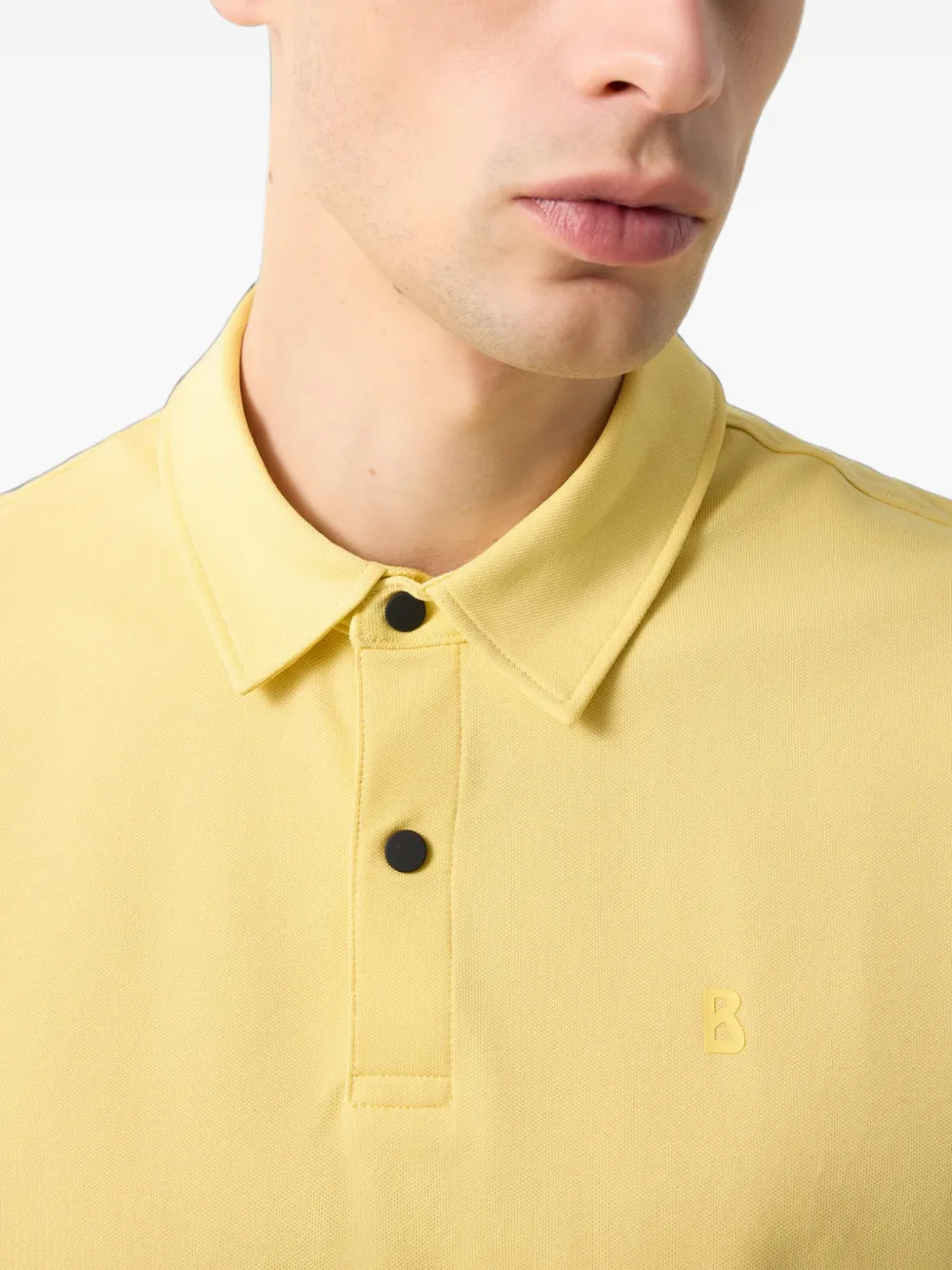 BOGNER Timo logo-print polo shirt Geel