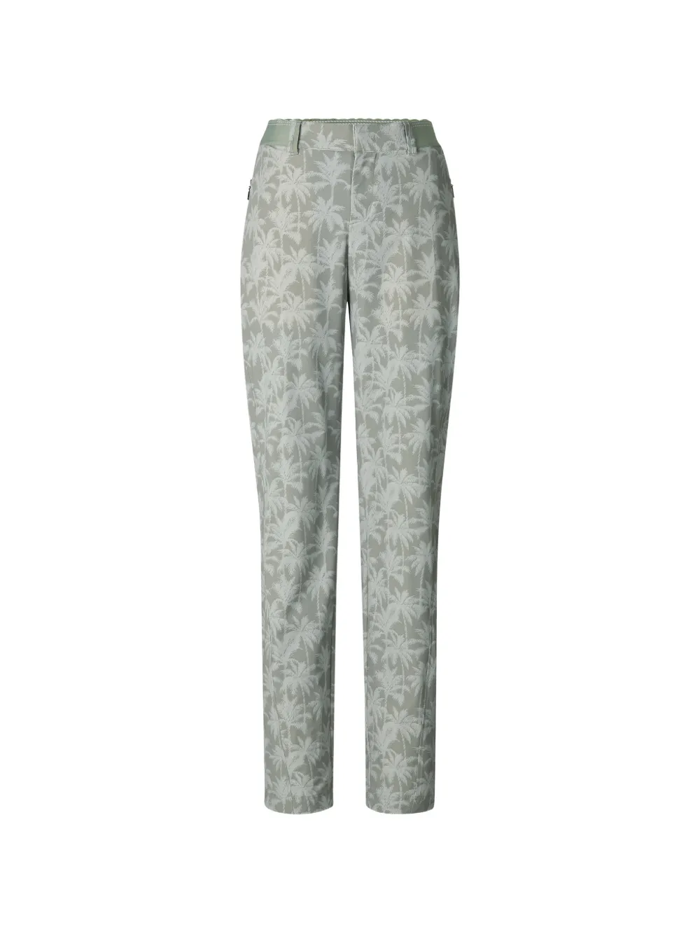 BOGNER Tessi palm-print trousers Groen