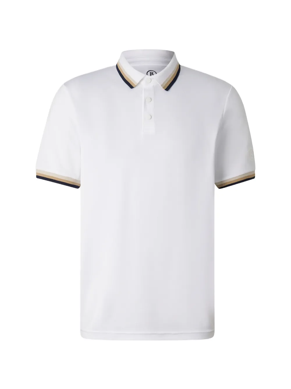 BOGNER Arik striped-trim polo shirt - Weiß
