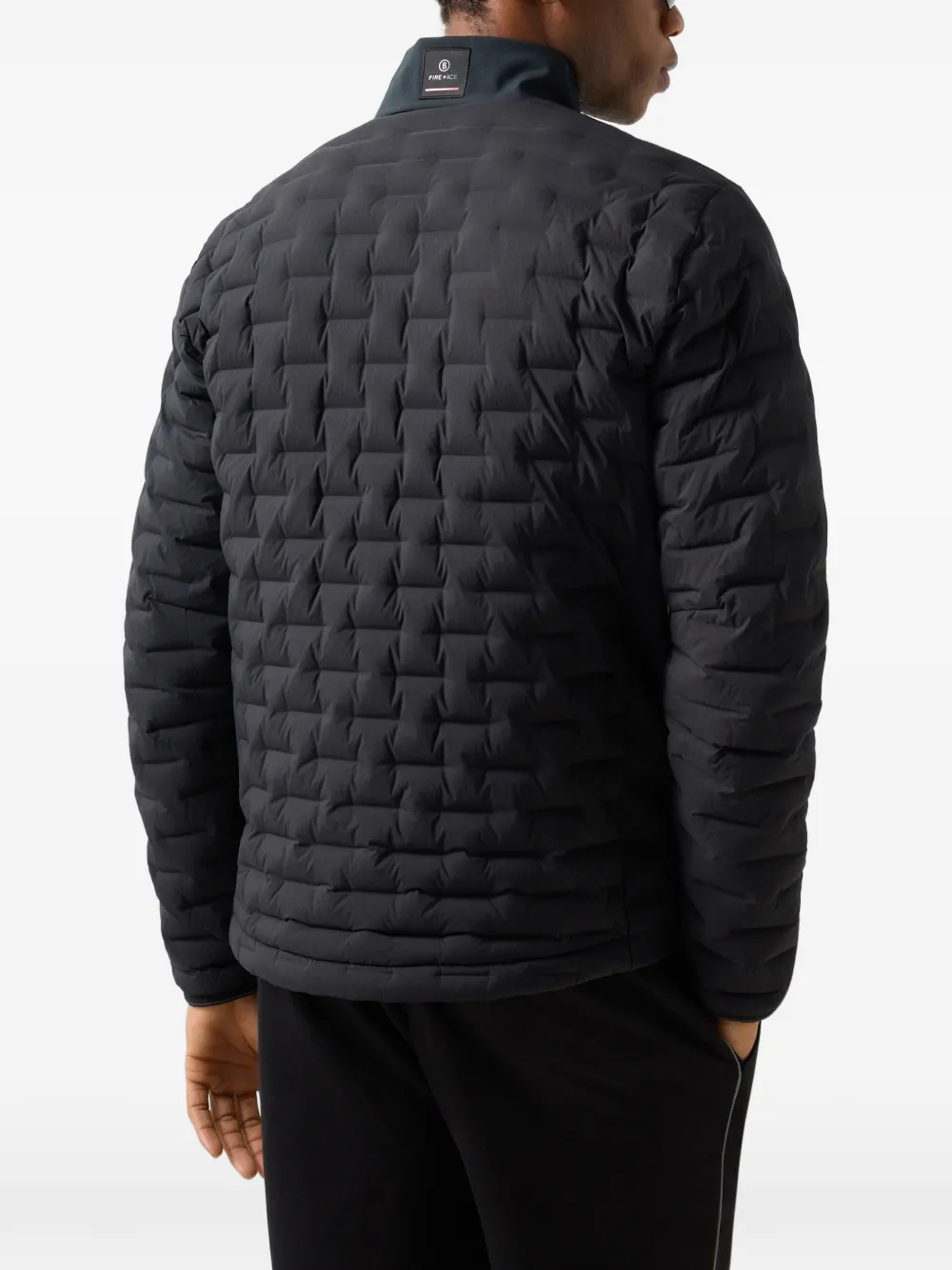 BOGNER FIRE+ICE quilted high-neck jacket Zwart