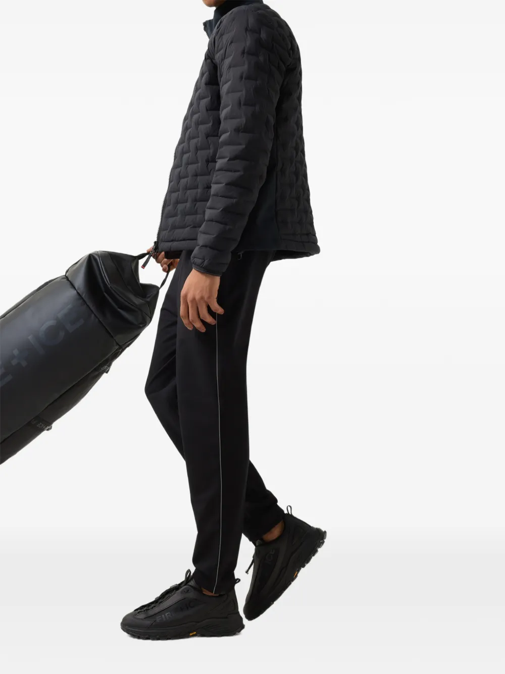 BOGNER FIRE+ICE quilted high-neck jacket Zwart