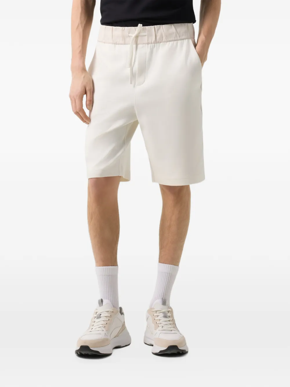 BOGNER Lance drawstring waistband shorts - Nude