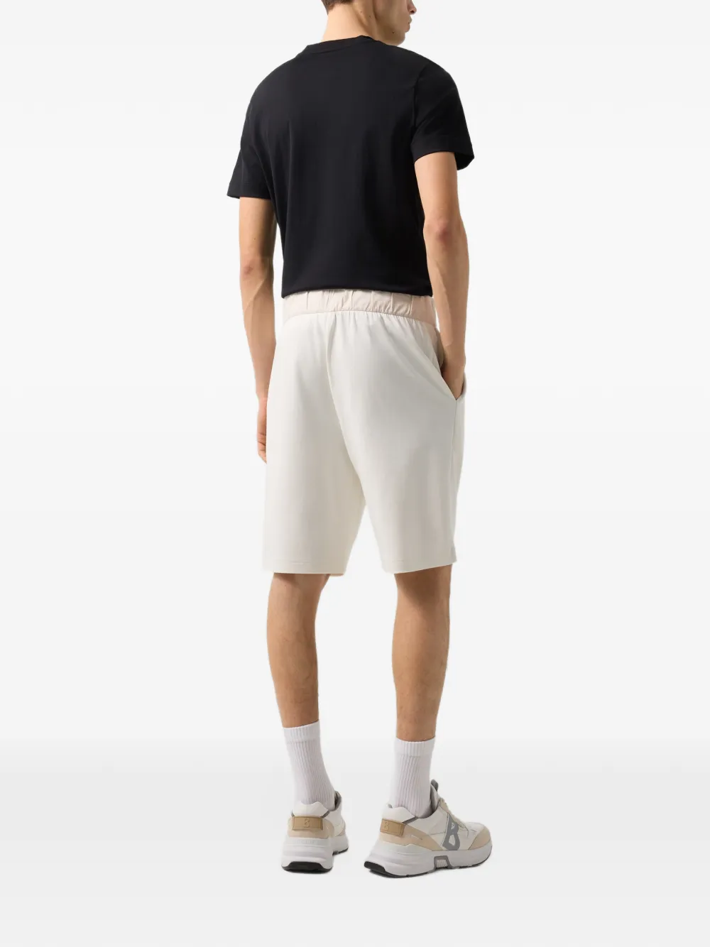 BOGNER Lance drawstring waistband shorts Beige