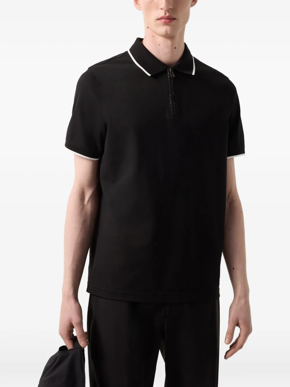 BOGNER Timo piqué polo shirt Zwart