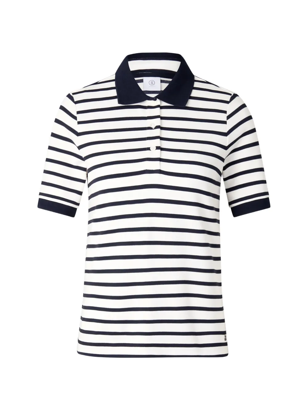BOGNER Rea striped polo shirt Wit