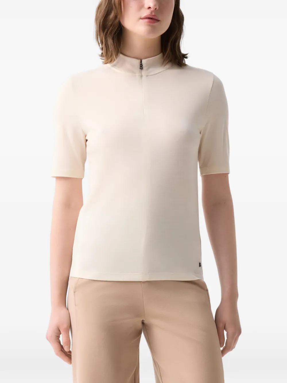 BOGNER half-zip Willow T-shirt Beige