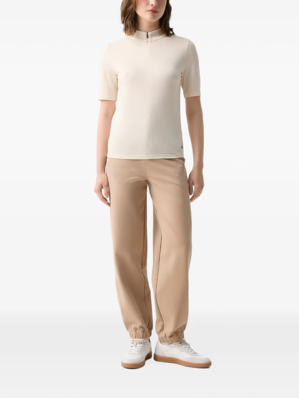 BOGNER half-zip Willow T-shirt Beige