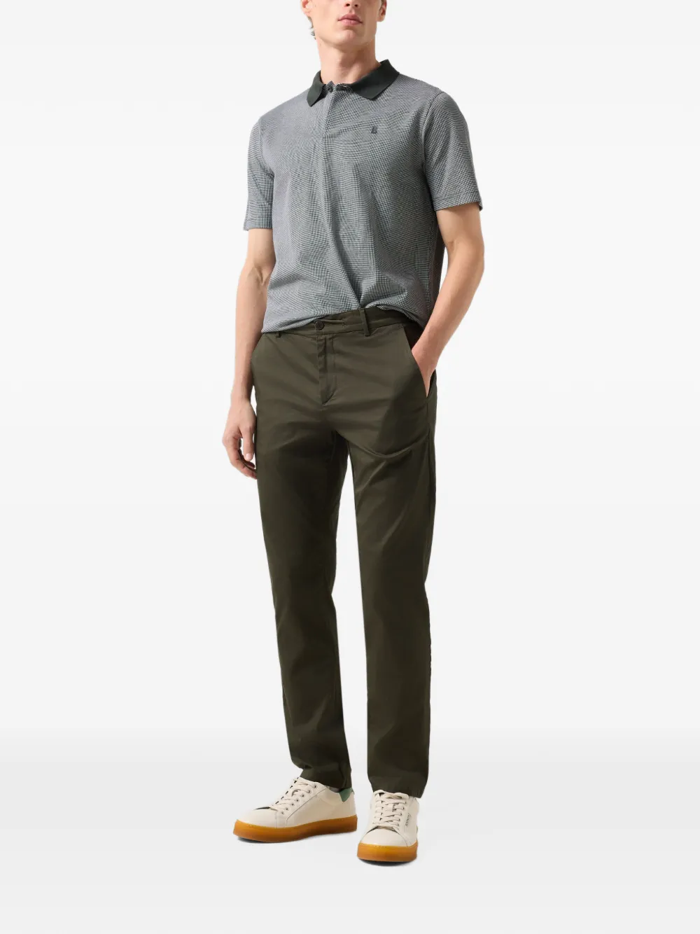 BOGNER Wynn piqué polo shirt Groen