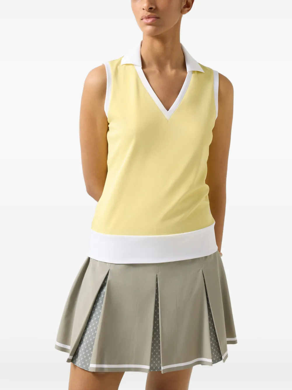 BOGNER Alysha V-neck tank top Geel