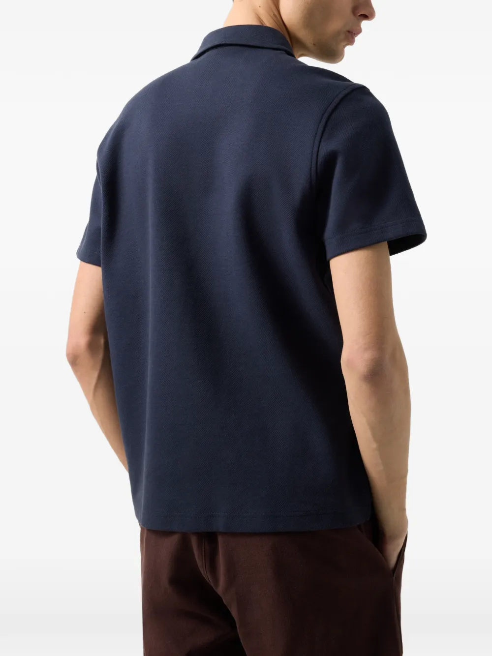 BOGNER chevron-structure Salvo polo shirt Blauw