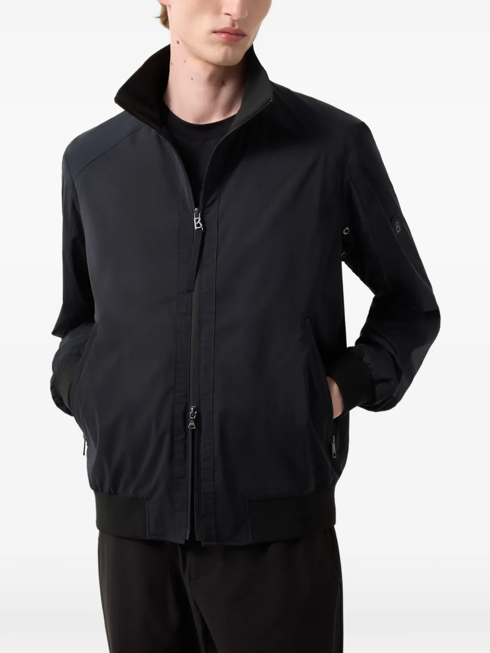 BOGNER Jonas high-neck jacket Zwart