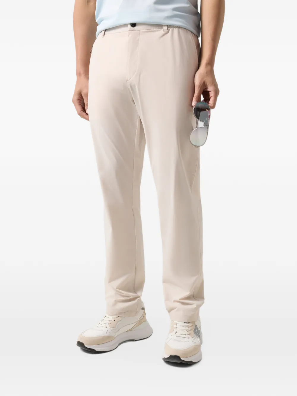 BOGNER Novak straight-leg elasticated-waist trousers Beige