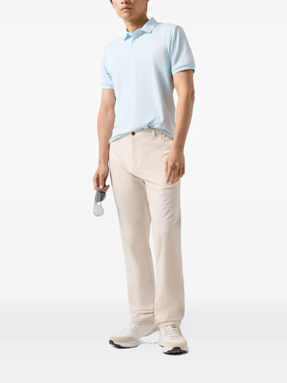 BOGNER Novak straight-leg elasticated-waist trousers Beige