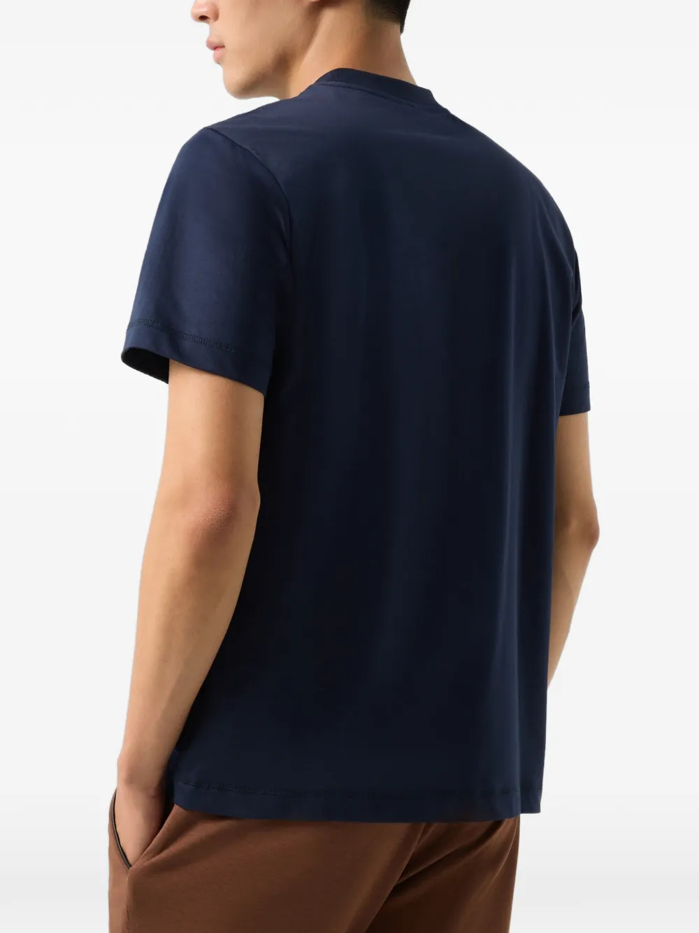 BOGNER Lukas logo-print cotton T-shirt Blauw