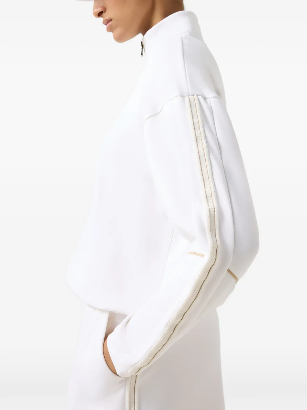 BOGNER Floria zip-up sweater Wit