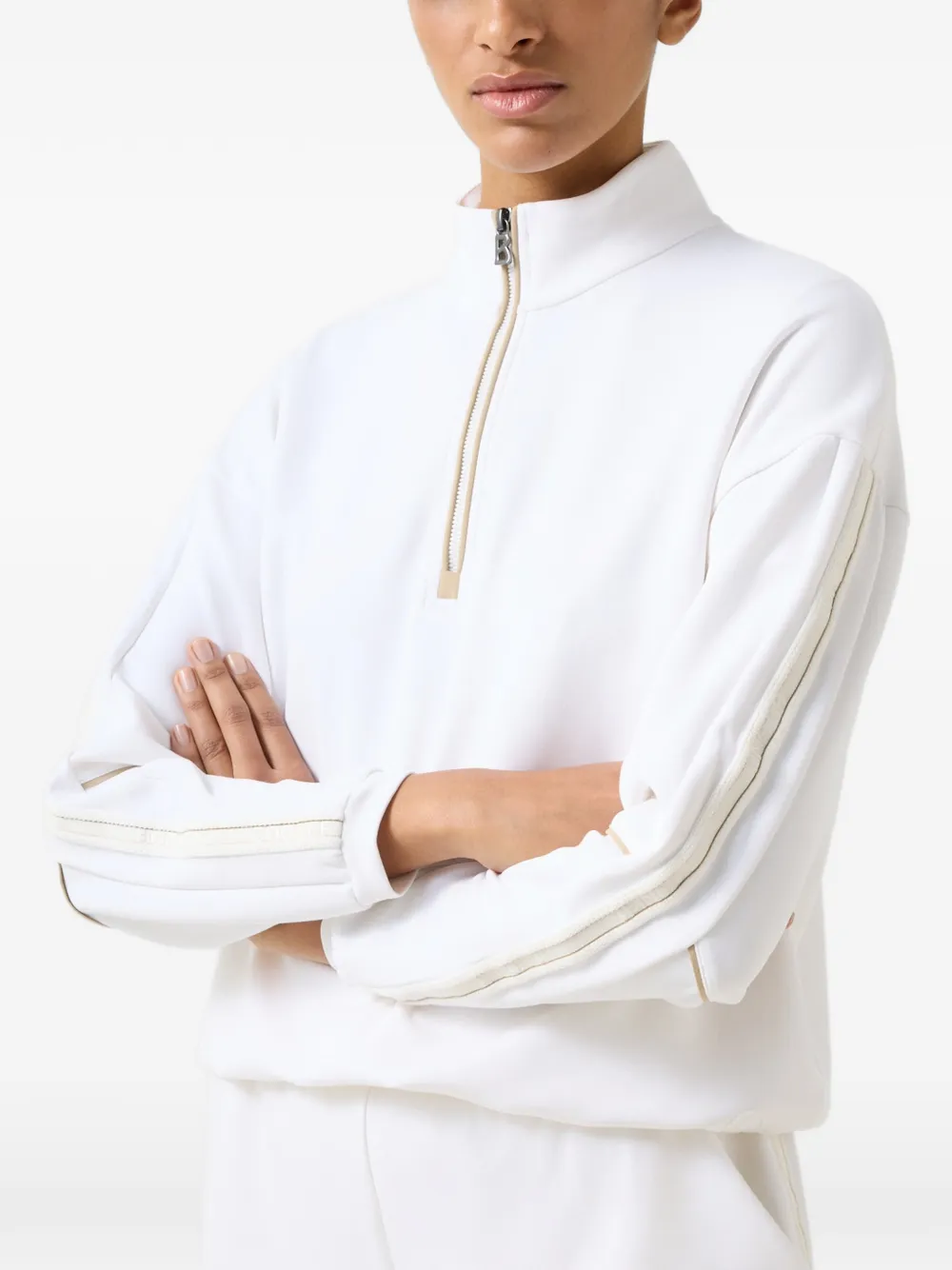 BOGNER Floria zip-up sweater Wit