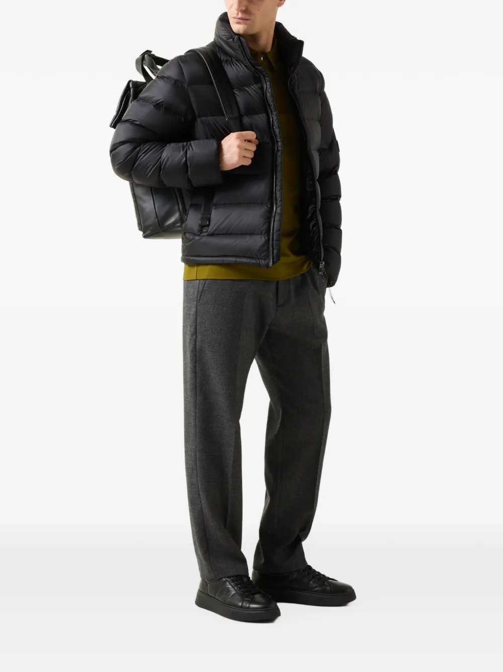 BOGNER Hugh quilted down jacket Zwart