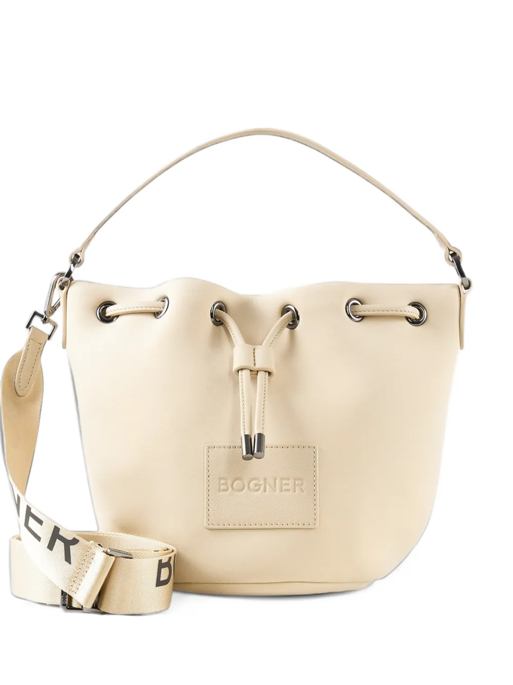 BOGNER Borsa a secchiello Alvier Ines con logo - Toni neutri