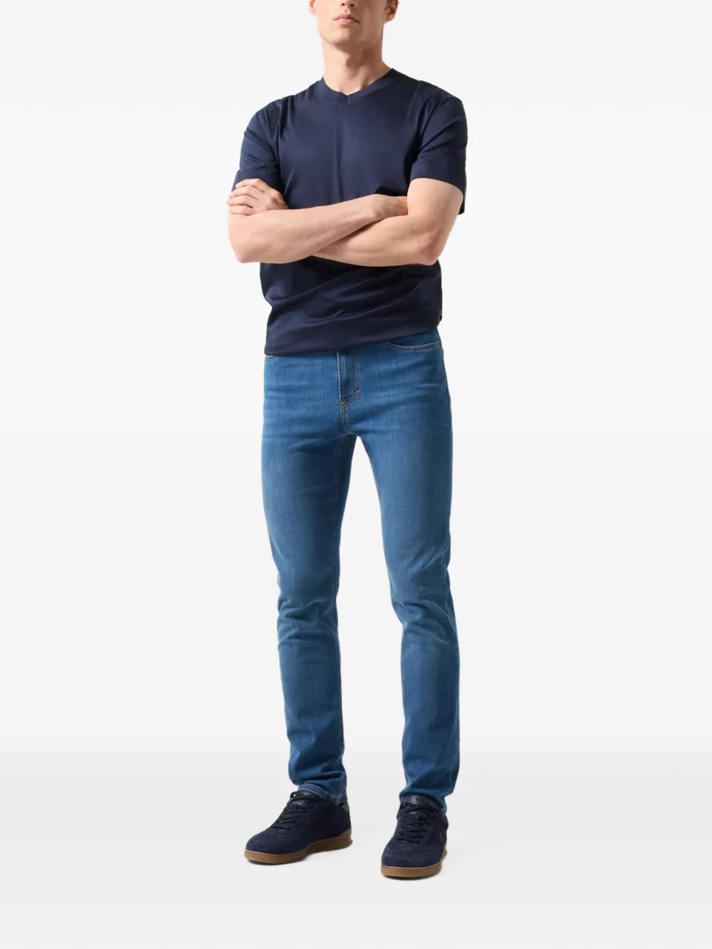 BOGNER Tiam V-neck T-shirt Blauw