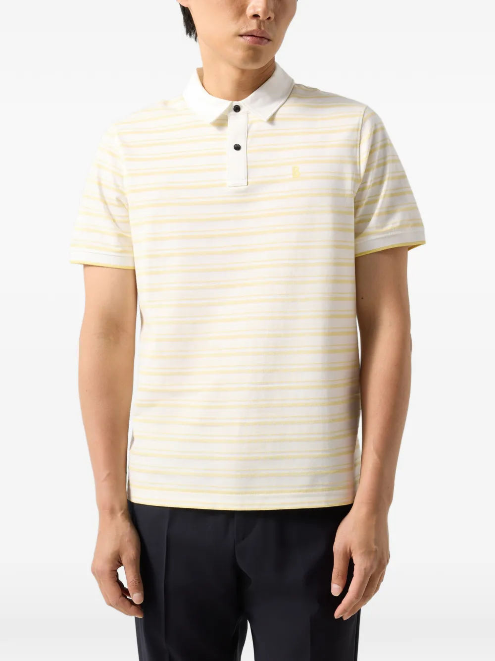 BOGNER striped Timo Polo shirt Wit