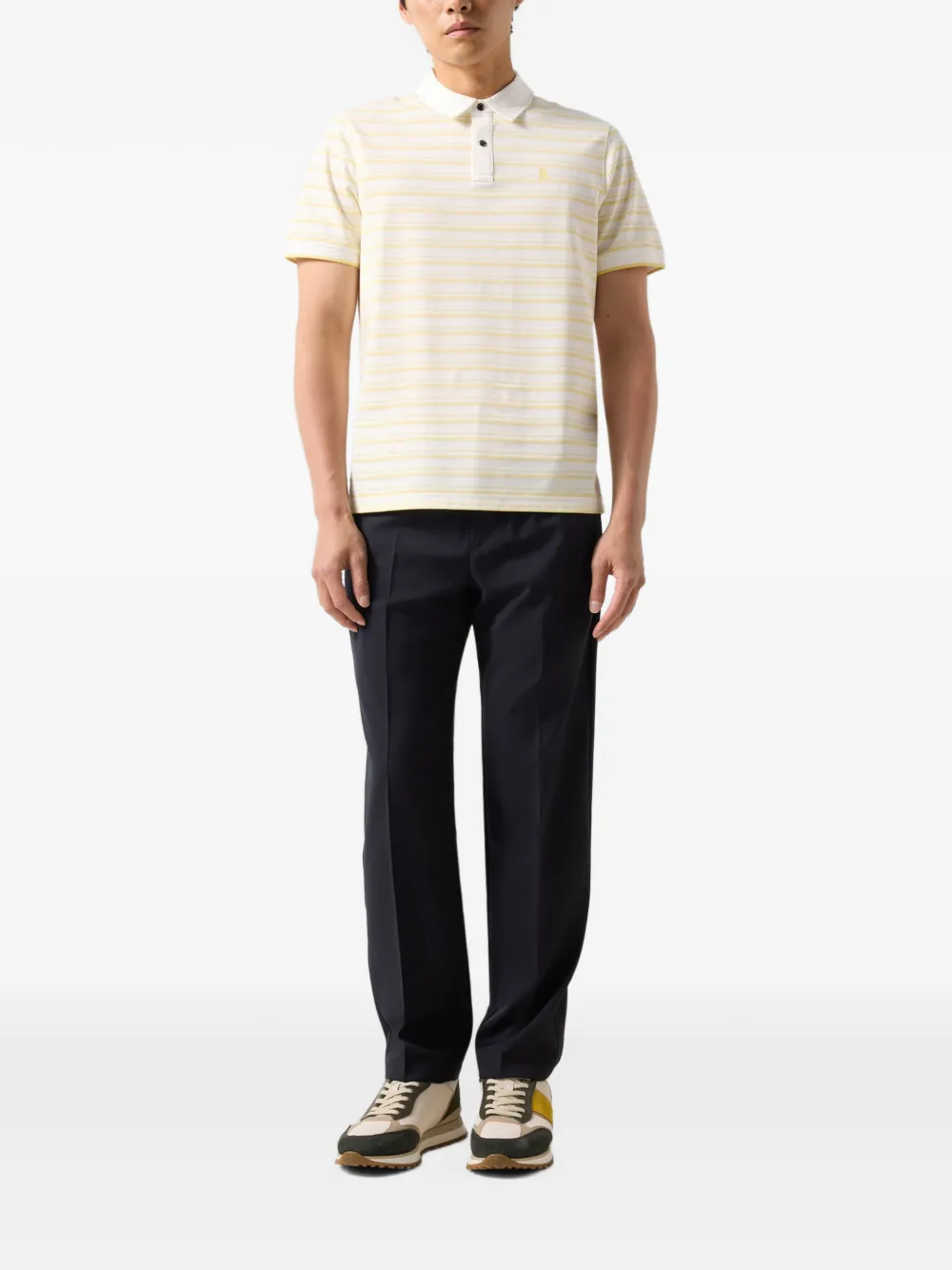 BOGNER striped Timo Polo shirt Wit