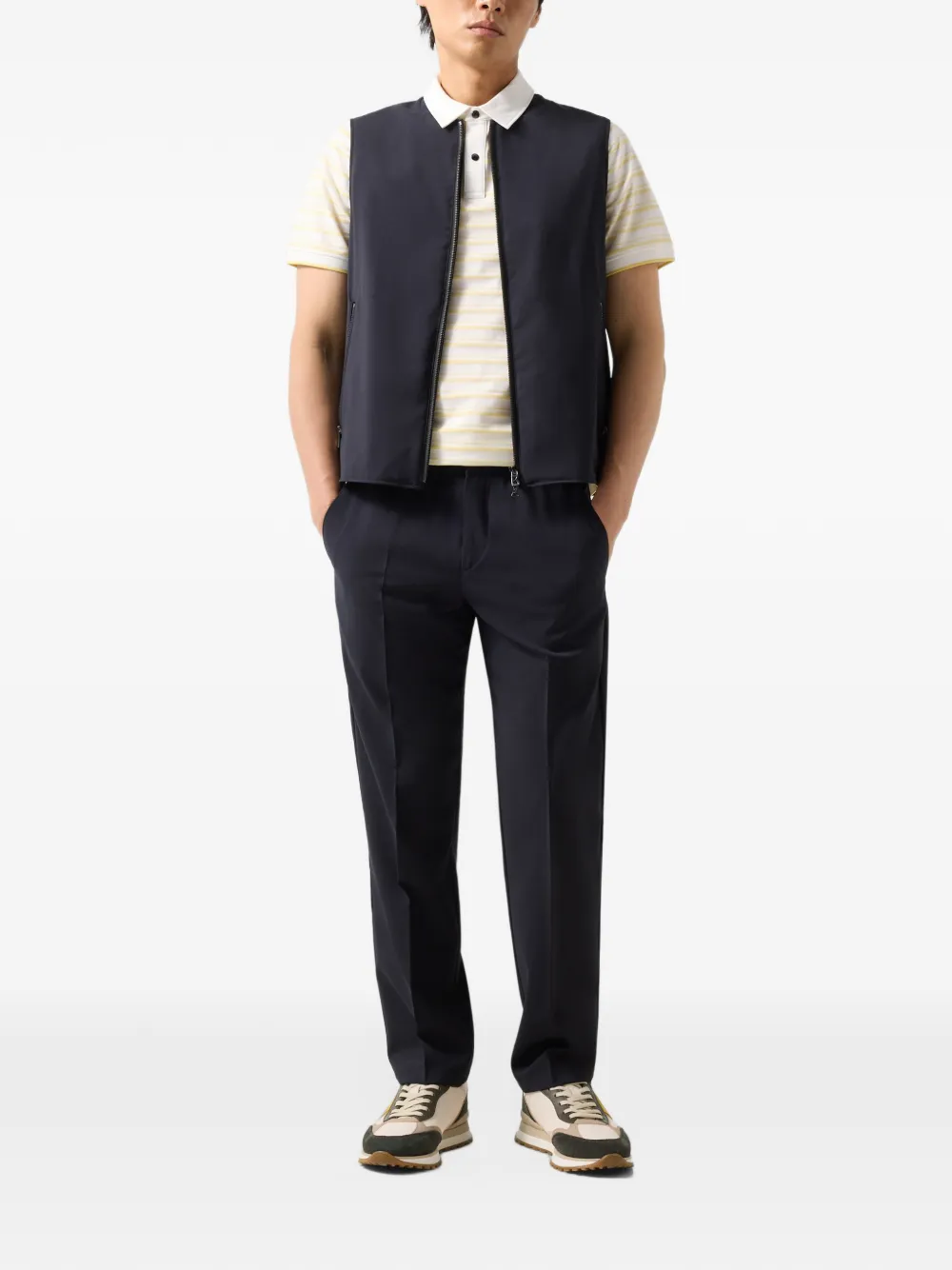 BOGNER striped Timo Polo shirt Wit