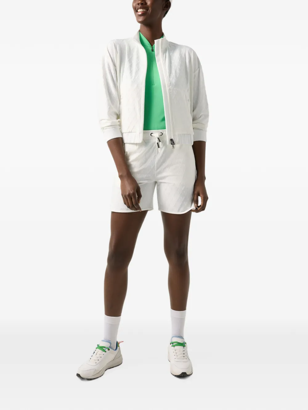 BOGNER Evi sleeveless piqué polo top Groen