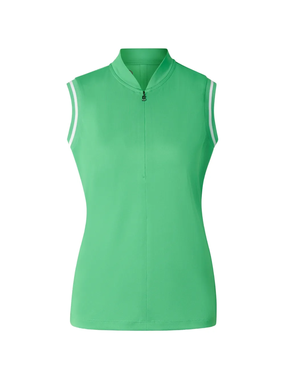 BOGNER Evi sleeveless piqué polo top - Grün