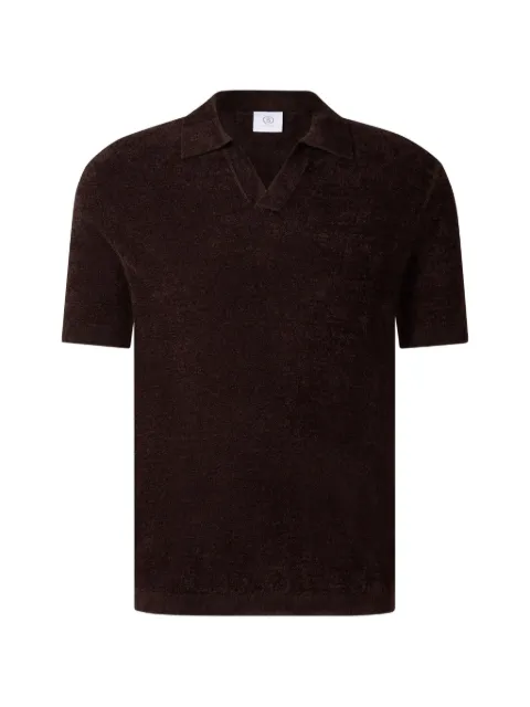 BOGNER Finn chenille-knit polo shirt