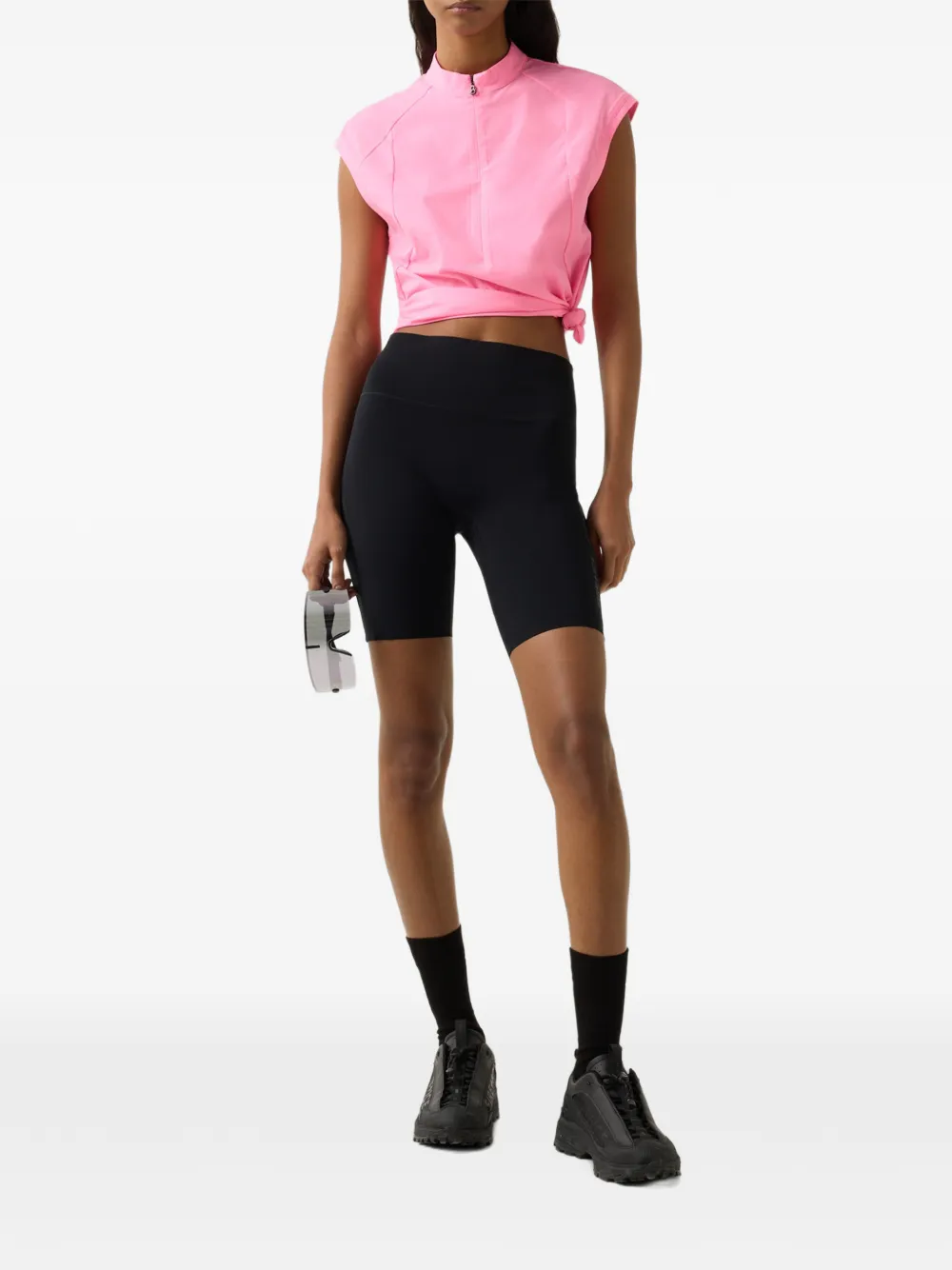 BOGNER FIRE+ICE Cammi logo-print shorts Zwart