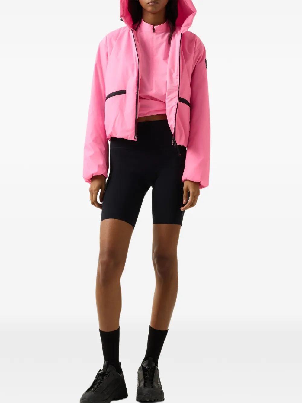 BOGNER FIRE+ICE Cammi logo-print shorts Zwart