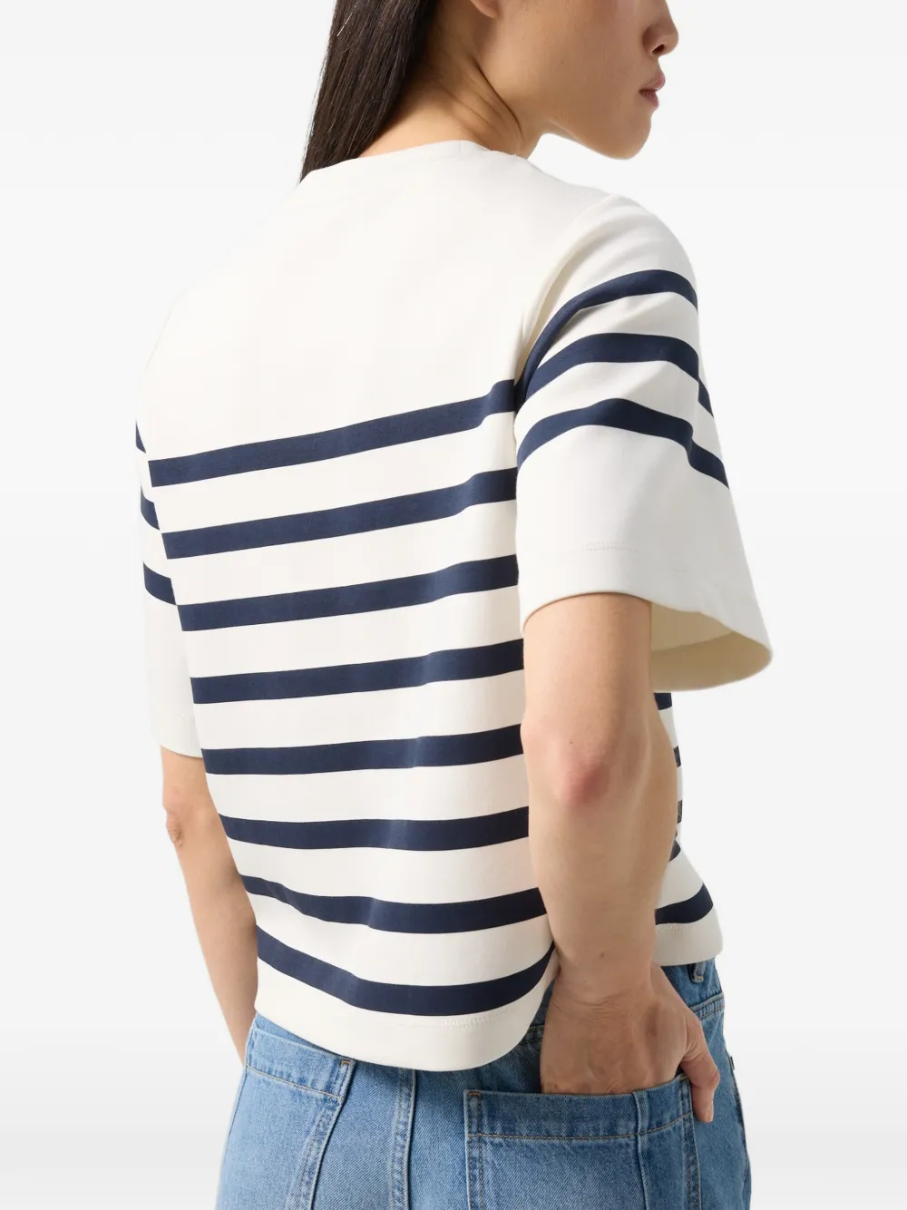 BOGNER Stacey striped T-shirt Wit